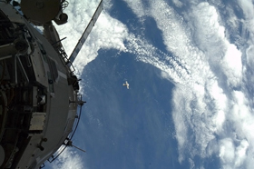 Photo of Soyuz departing